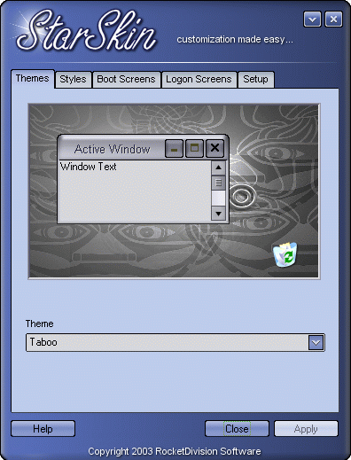 StarSkin Screenshot